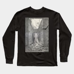 The Raven - Edgar Allan Poe, Gustave Dore Long Sleeve T-Shirt